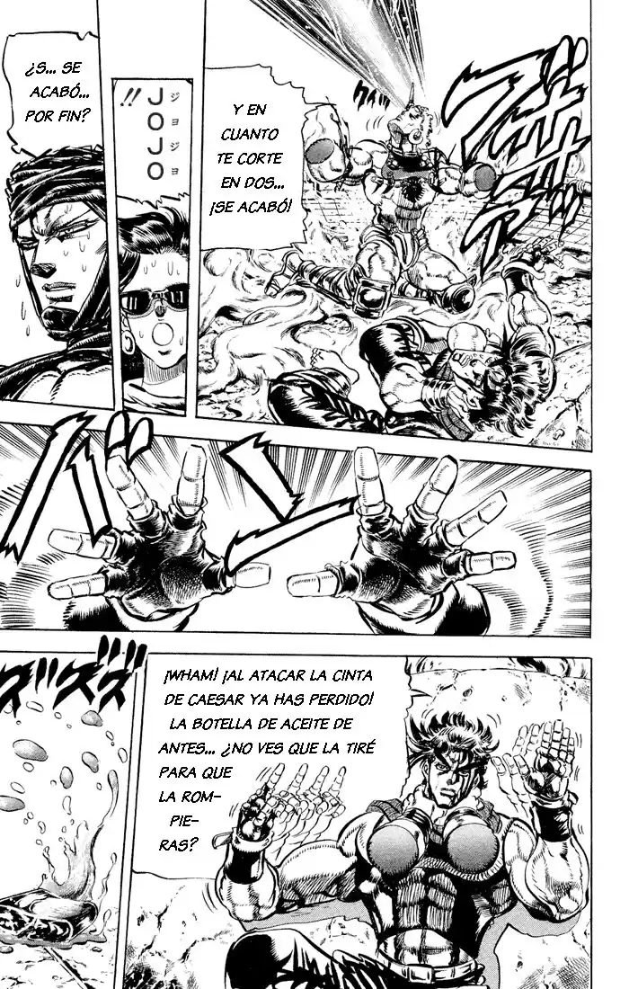 JoJo's Bizarre Adventure Parte 2: Battle Tendency Capitulo 59: El Viento, El Carro y Wamuu, Parte 9 página 15