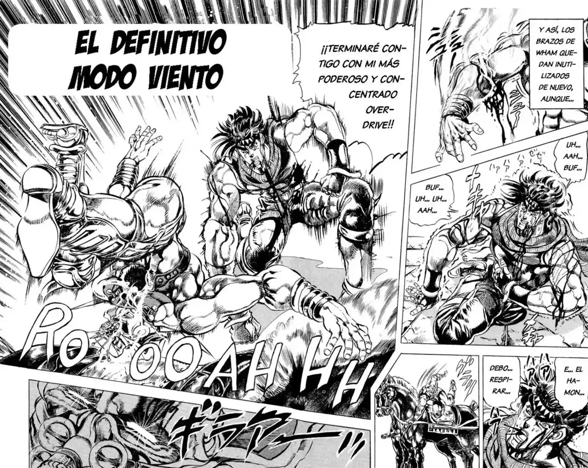 JoJo's Bizarre Adventure Parte 2: Battle Tendency Capitulo 59: El Viento, El Carro y Wamuu, Parte 9 página 2