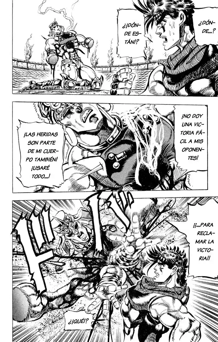 JoJo's Bizarre Adventure Parte 2: Battle Tendency Capitulo 59: El Viento, El Carro y Wamuu, Parte 9 página 5