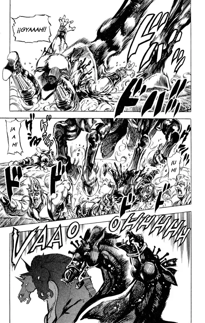 JoJo's Bizarre Adventure Parte 2: Battle Tendency Capitulo 53: El Viento, El Carro y Wamuu, Parte 3 página 7