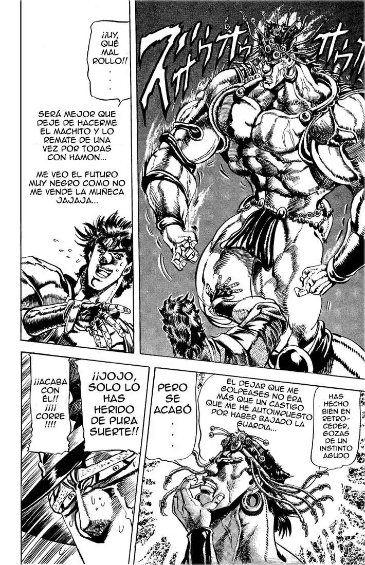 JoJo's Bizarre Adventure Parte 2: Battle Tendency Capitulo 25: Los Guerreros Definitivos de la Antigüedad, Parte 5 página 4