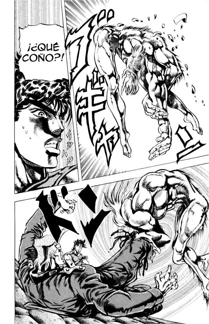 JoJo's Bizarre Adventure Parte 2: Battle Tendency Capitulo 17: El Hombre del Pilar, Santana, Parte 8 página 3