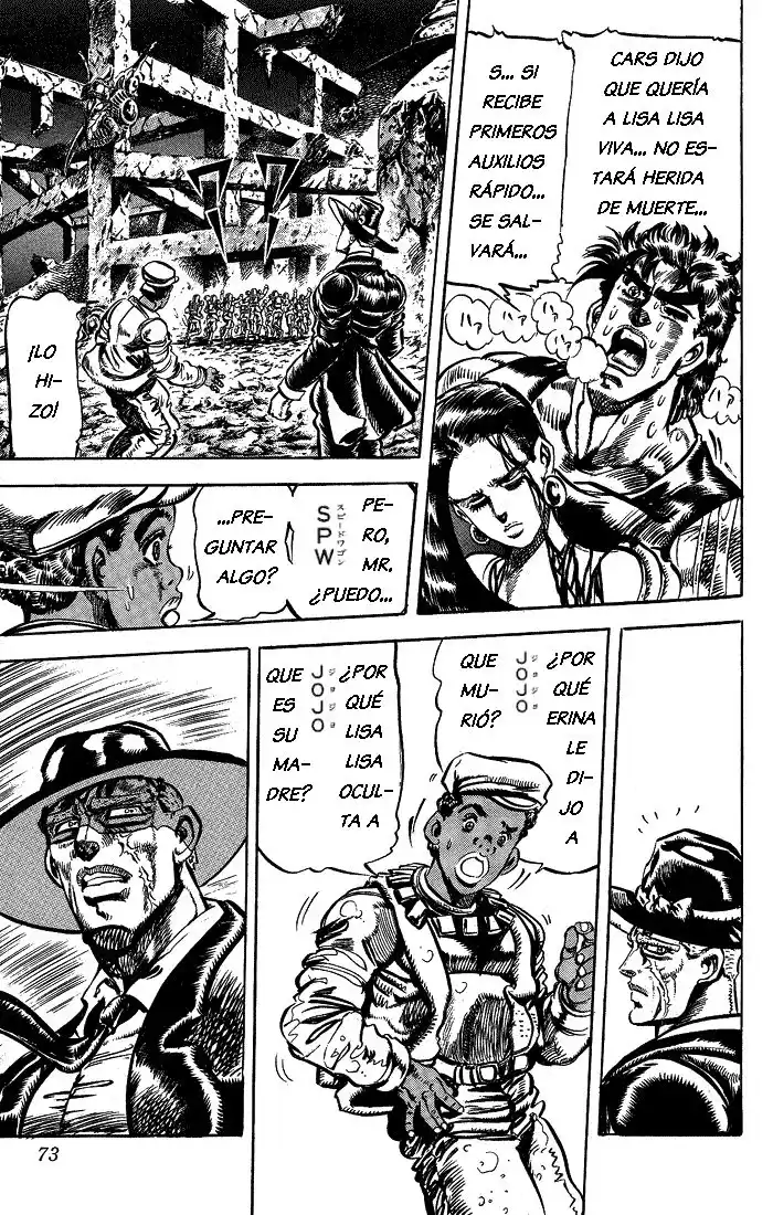 JoJo's Bizarre Adventure Parte 2: Battle Tendency Capitulo 64: JoJo: El Último Hamon, Parte 2 página 5