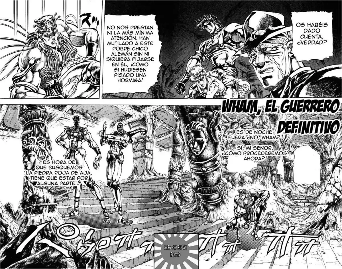 JoJo's Bizarre Adventure Parte 2: Battle Tendency Capitulo 22: Los Guerreros Definitivos de la Antigüedad, Parte 2 página 1