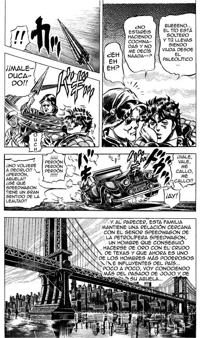 JoJo's Bizarre Adventure Parte 2: Battle Tendency Capitulo 3: Joseph Joestar de Nueva York, Parte 3 página 6