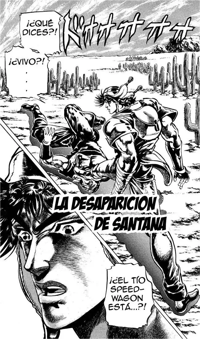 JoJo's Bizarre Adventure Parte 2: Battle Tendency Capitulo 12: El Hombre del Pilar, Santana, Parte 3 página 1