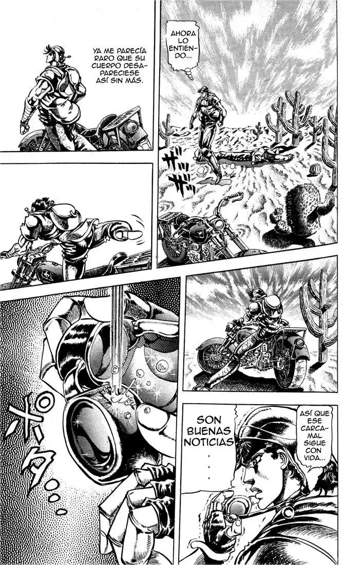 JoJo's Bizarre Adventure Parte 2: Battle Tendency Capitulo 12: El Hombre del Pilar, Santana, Parte 3 página 3