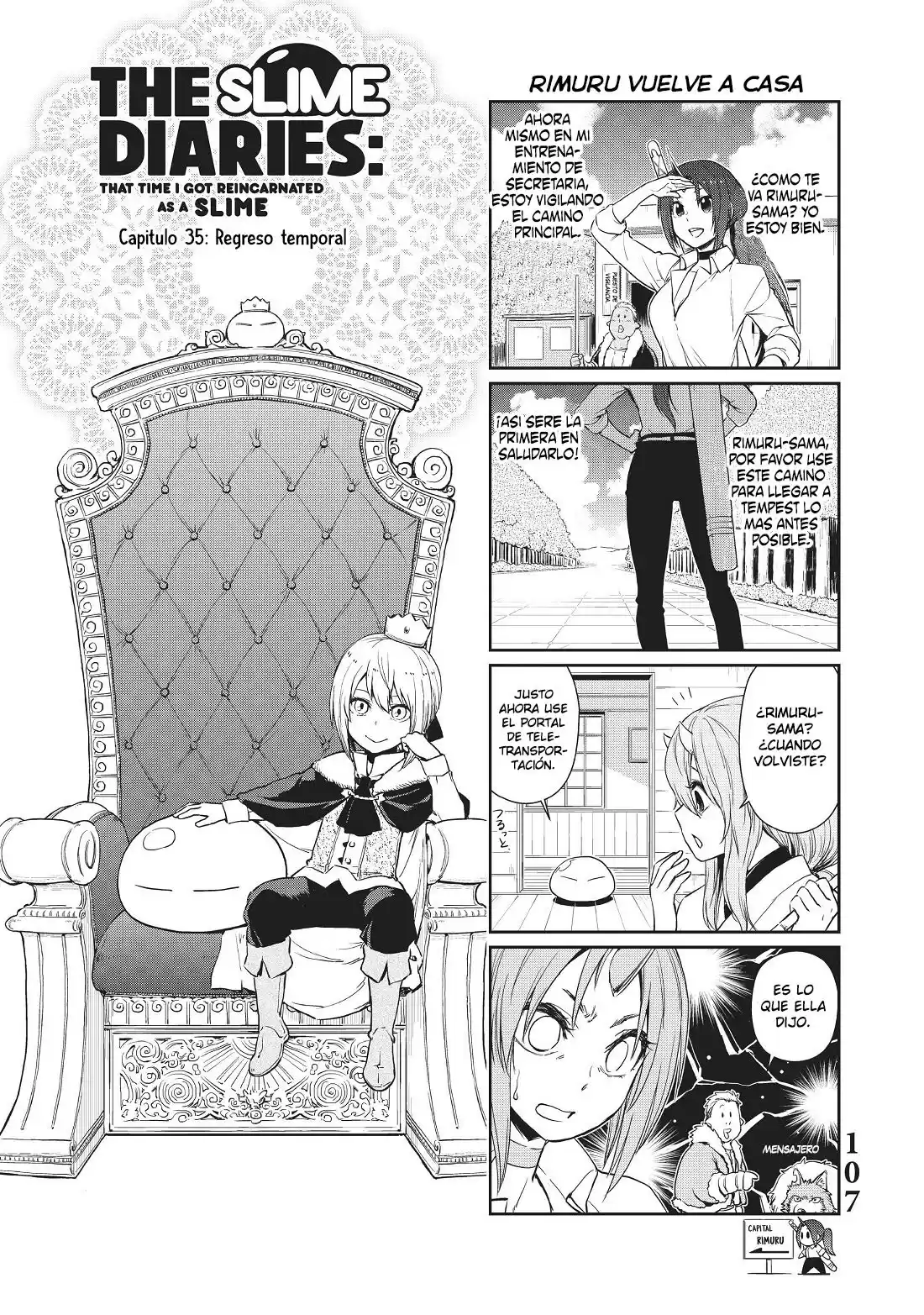 Tensura Nikki Tensei Shitara Slime Datta Ken Capitulo 35: Regreso temporal página 2