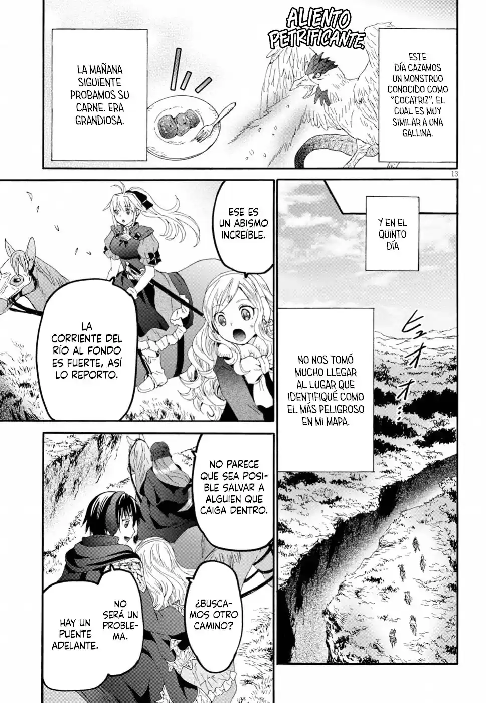 Death March kara Hajimaru Isekai Kyousoukyoku Capitulo 53: El muro barrera del árbol montaña página 14