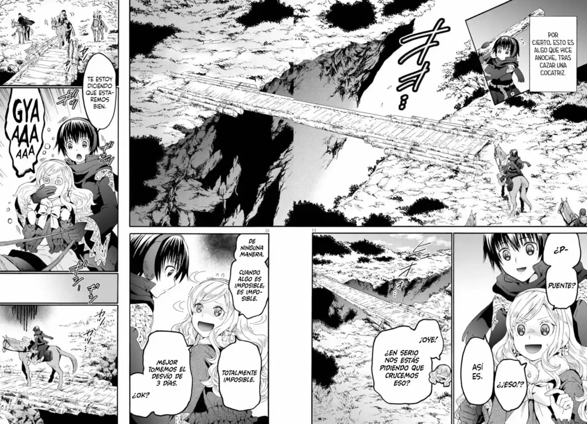 Death March kara Hajimaru Isekai Kyousoukyoku Capitulo 53: El muro barrera del árbol montaña página 15