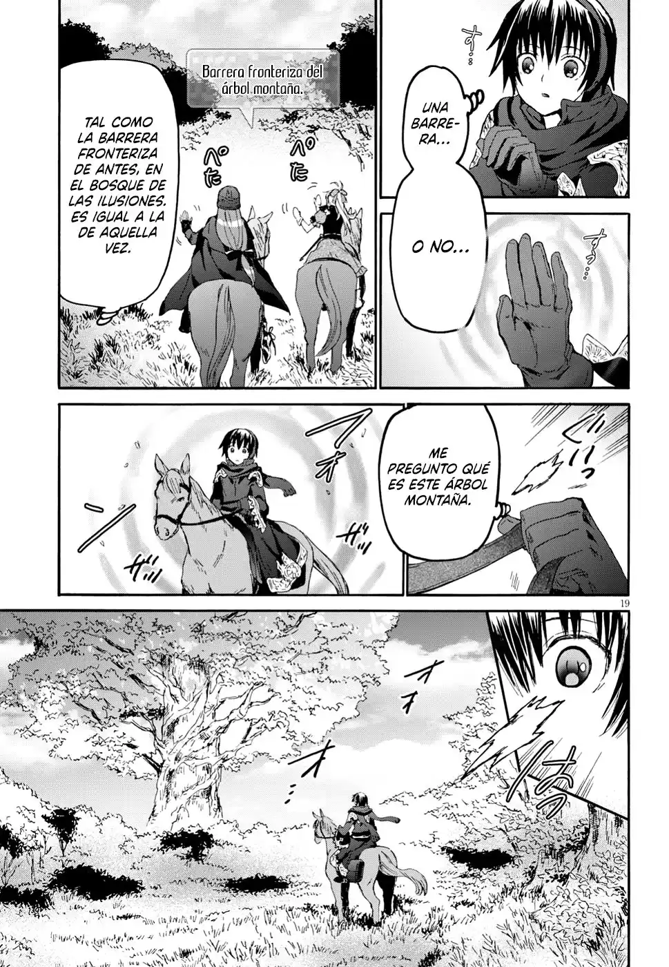 Death March kara Hajimaru Isekai Kyousoukyoku Capitulo 53: El muro barrera del árbol montaña página 19