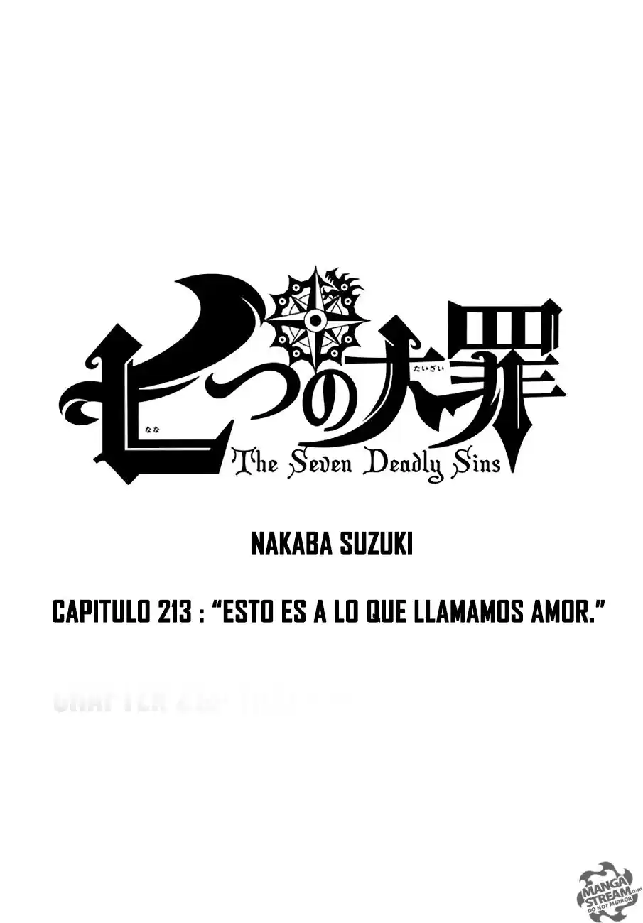 Los Siete Pecados Capitales Capitulo 213: Esto es a lo Que Le Llamamos Amor página 1