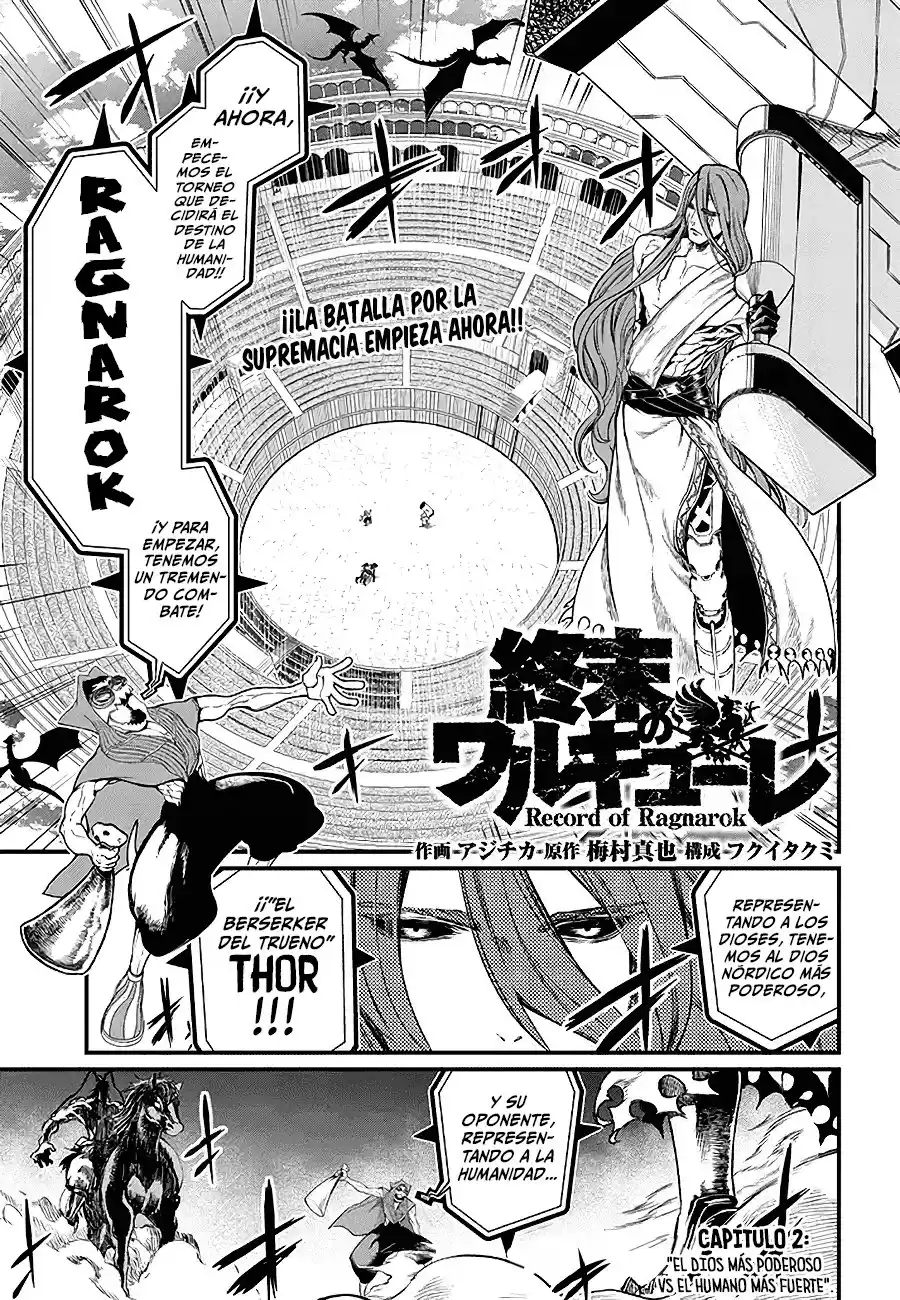 Shuumatsu no Valkyrie Capitulo 2: El dios más poderoso VS. El humano más fuerte página 2